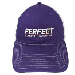 Sweet Caps Trucker Hat Purple White OS Mesh Snapback Embroidered Adjustable Logo